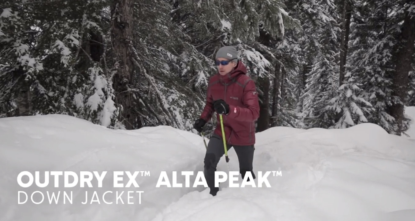 Columbia outdry ex alta peak down jacket on sale